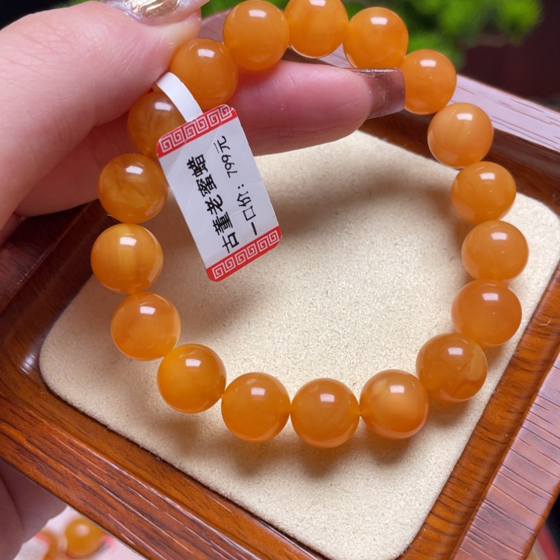 蜜蜡手链未镶嵌手串