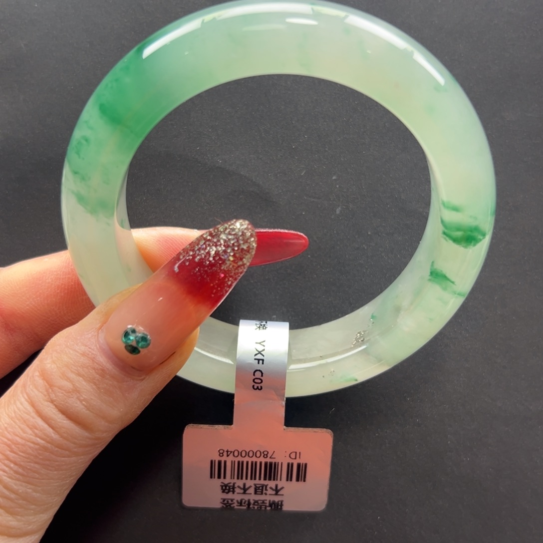 石英质玉未镶嵌手镯秀秀58.5