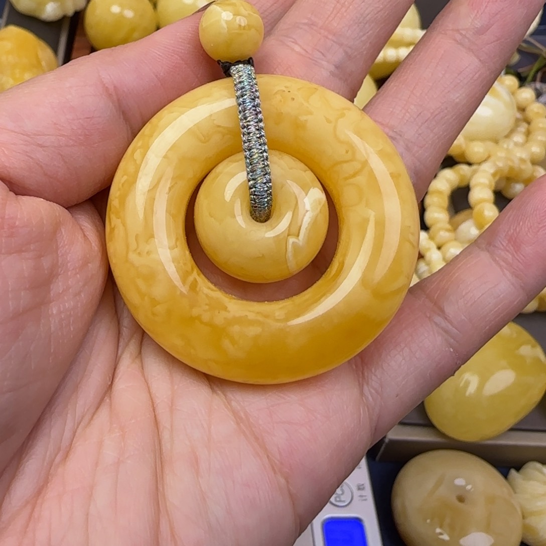 蜜蜡颈饰未镶嵌天然蜜蜡