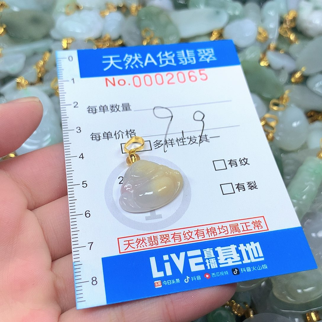 ▞****翡翠未镶嵌颈饰2065