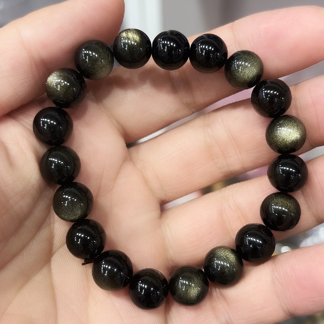 水晶手链未镶嵌金耀石卡10