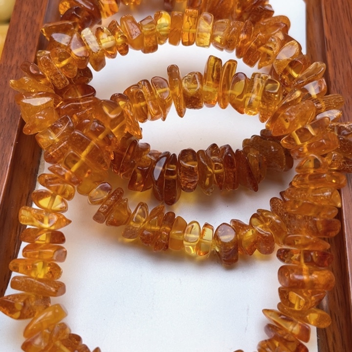 蜜蜡裸石未镶嵌琥珀蜜蜡原石手串 多样性发一条