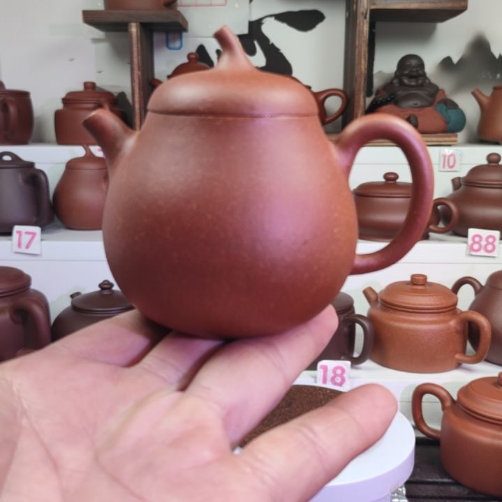 紫砂茶壶茄瓜降坡160cc左右微瑕