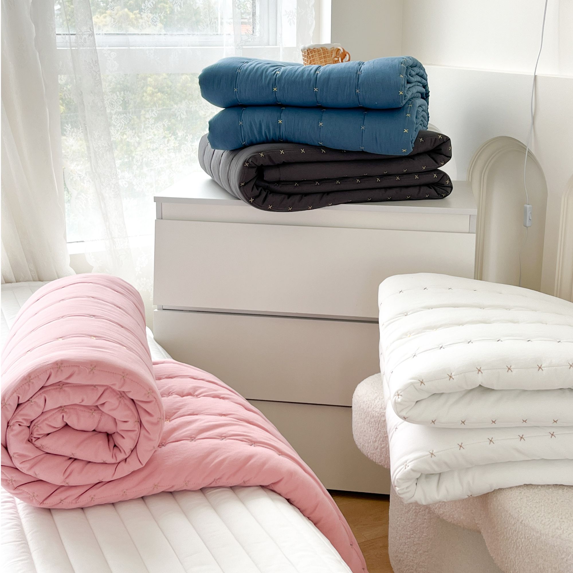 [日本出口高品质]心有千千结四季被子