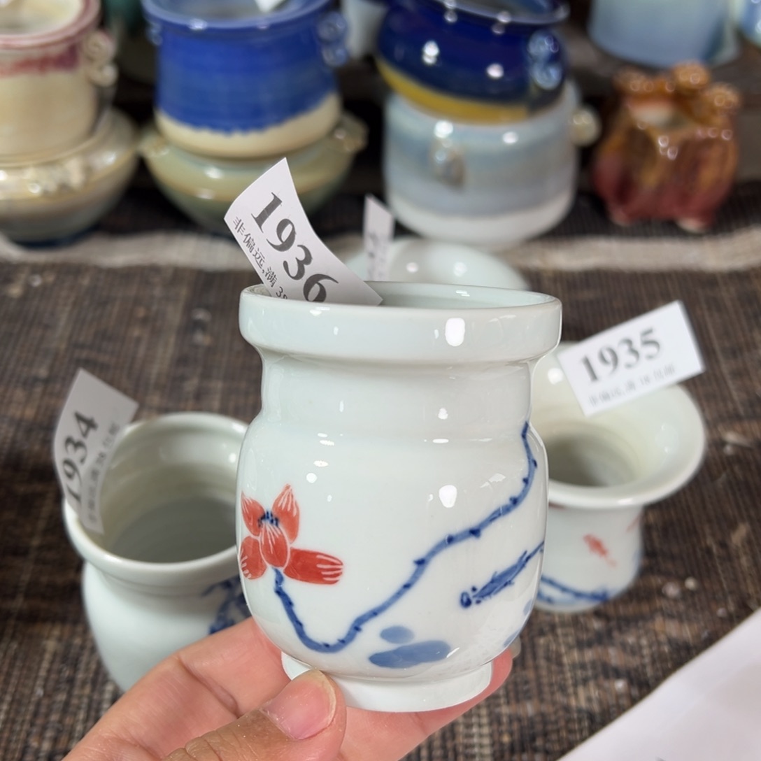 红陶景德镇手工花盆