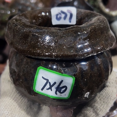 红陶粗陶花盆手工