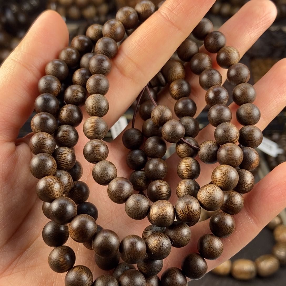 沉香手串感****你越南芽庄白棋楠