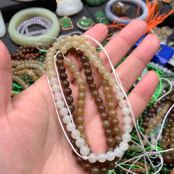 和田玉未镶嵌手链27