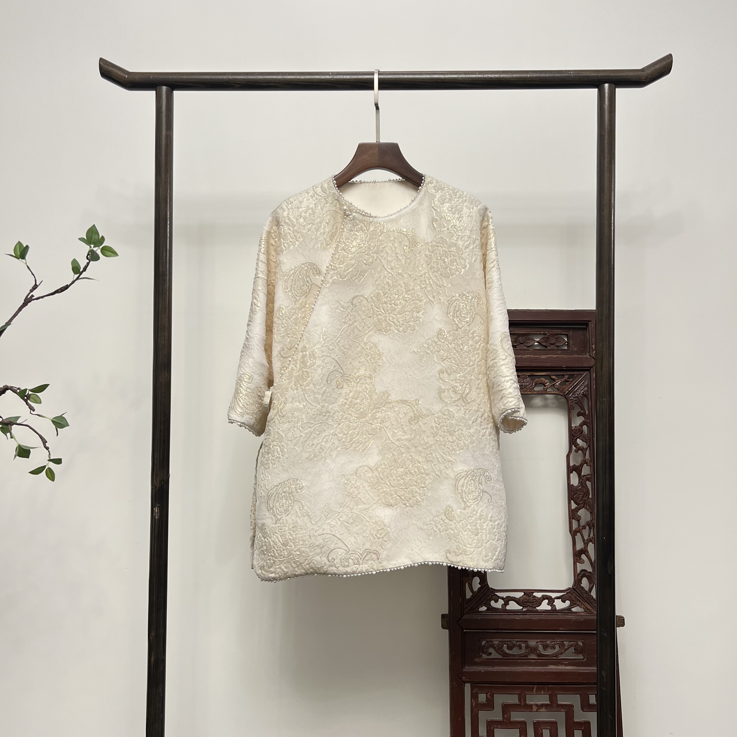 【白月光】新中式桑蚕丝夏季显瘦百搭套装T10025