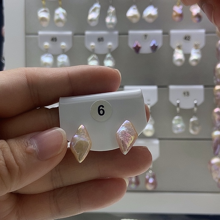 Q***多银S925镶嵌淡水珍珠颈饰6