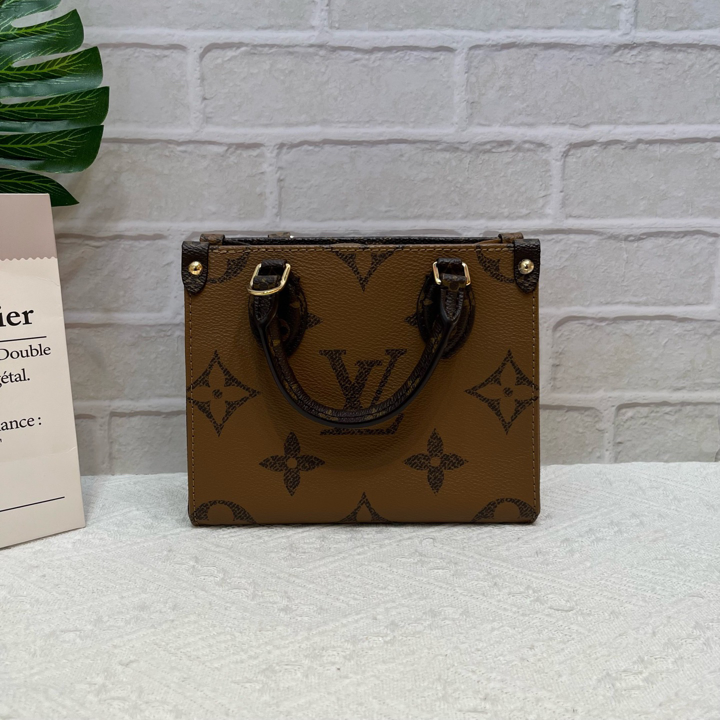 99新 LouisVuitton/路易威登 LV路易威登 老花托特bb芯片款