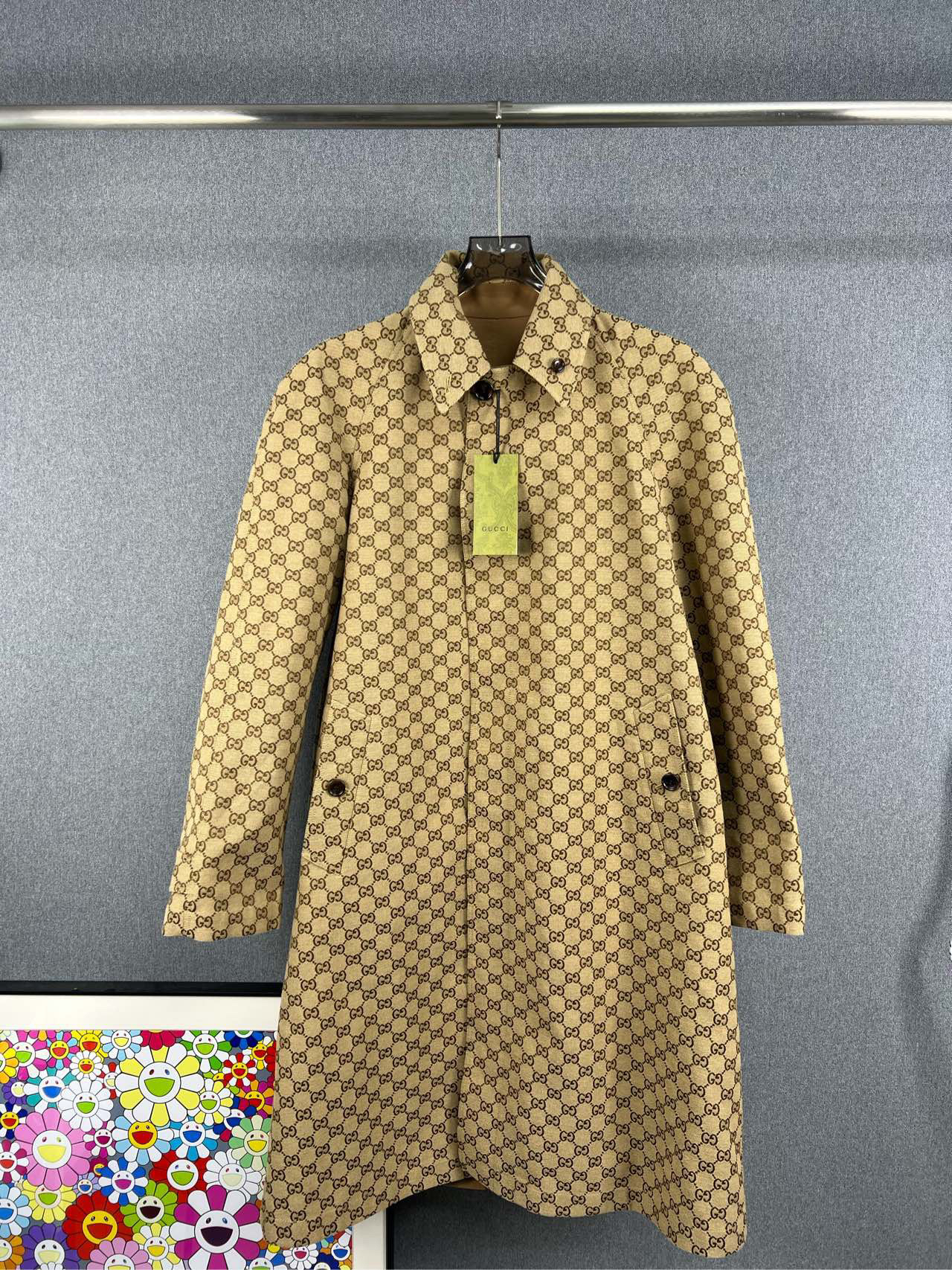 未使用 GUCCI/古驰 GUCCI古驰老花双面穿大衣夹克外套 48码 12630