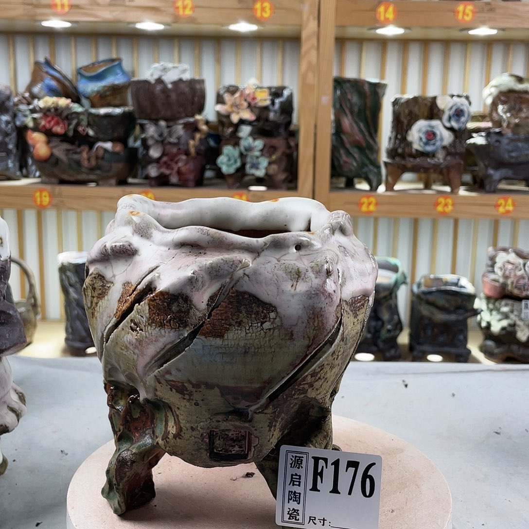 紫砂花盆手工制作默认微瑕176