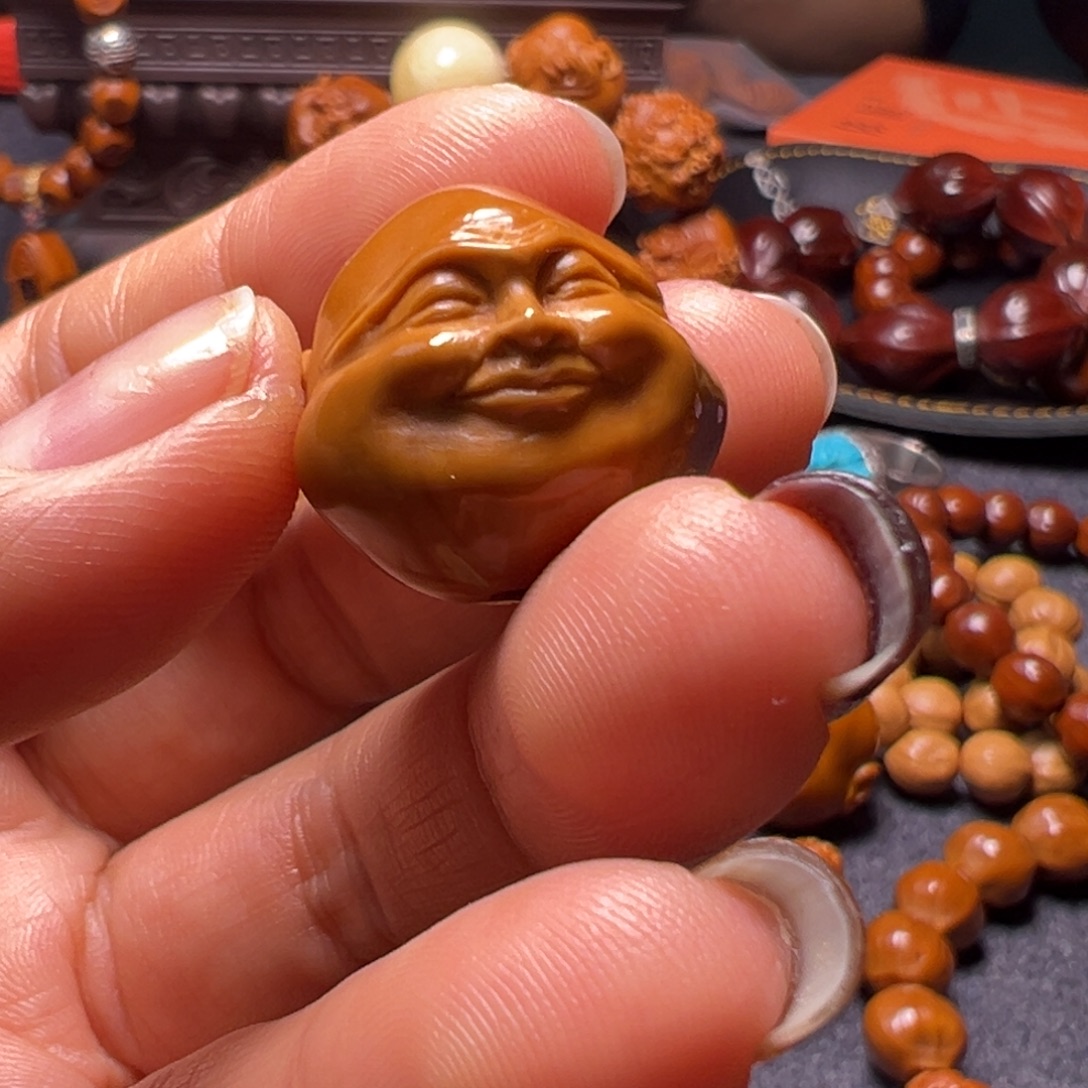 橄榄核手串/手链弥勒头像