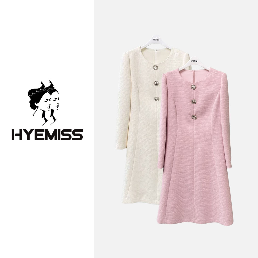 OW240244秋季新款时尚百搭气质修身显瘦两色长袖连衣裙