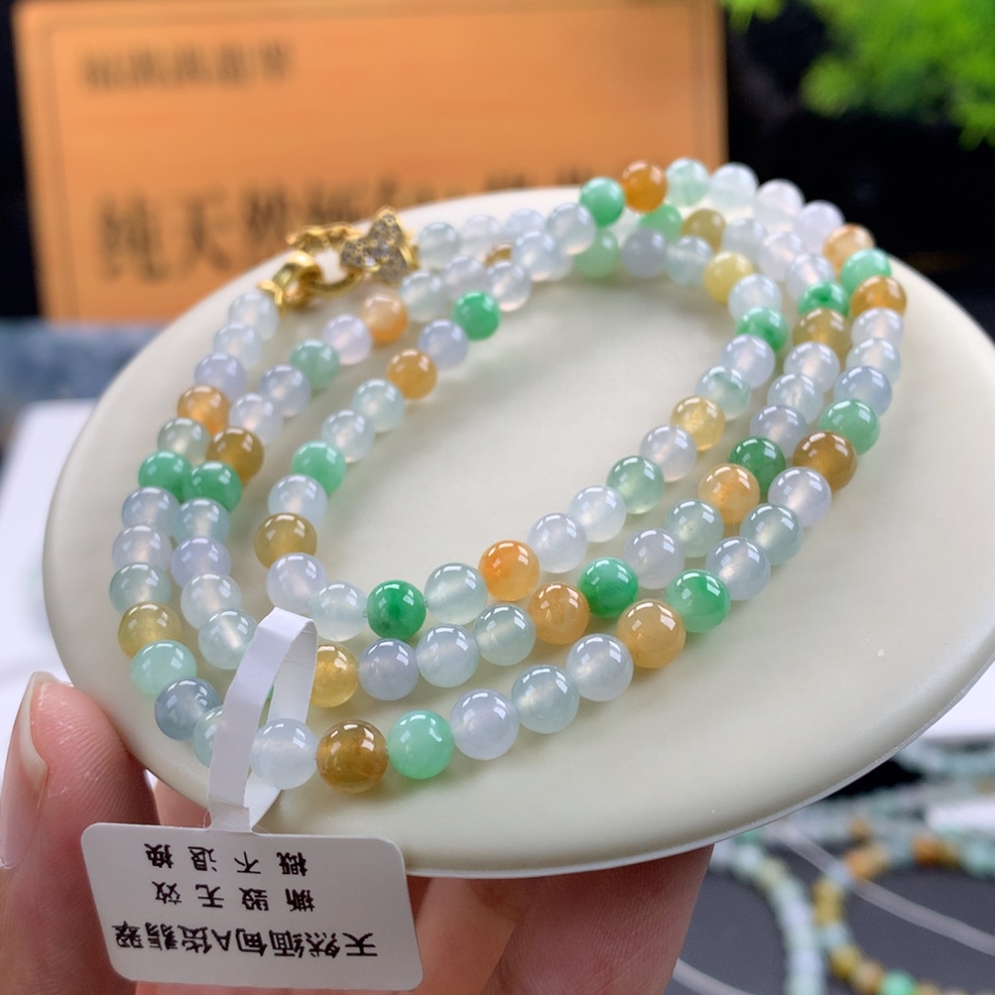 翡翠未镶嵌手链卡5