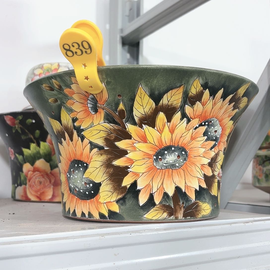 紫砂花盆手工花盆默认微瑕26/14