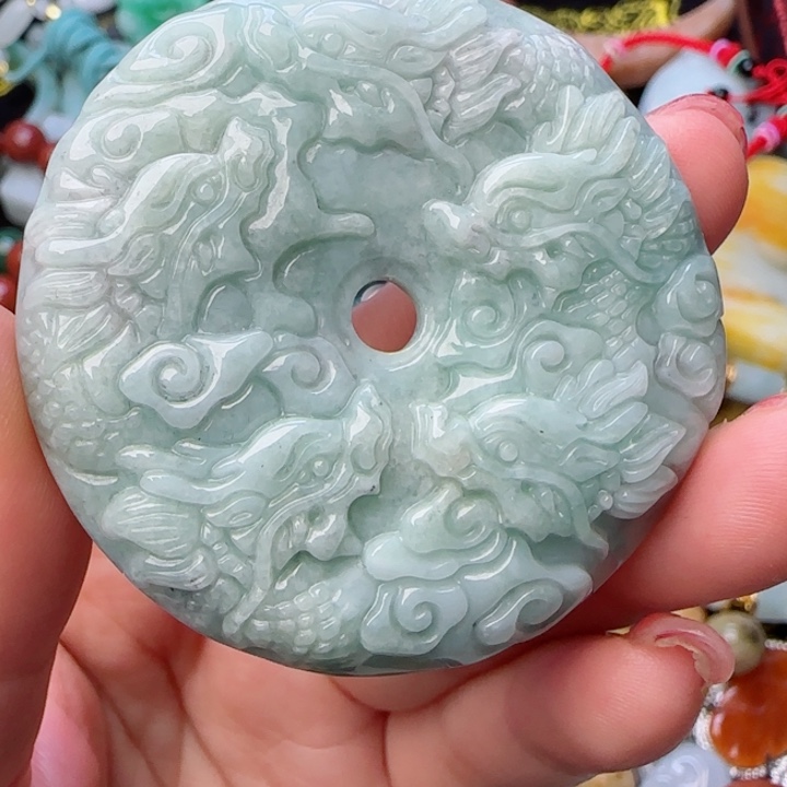 翡翠颈饰未镶嵌天然A货90