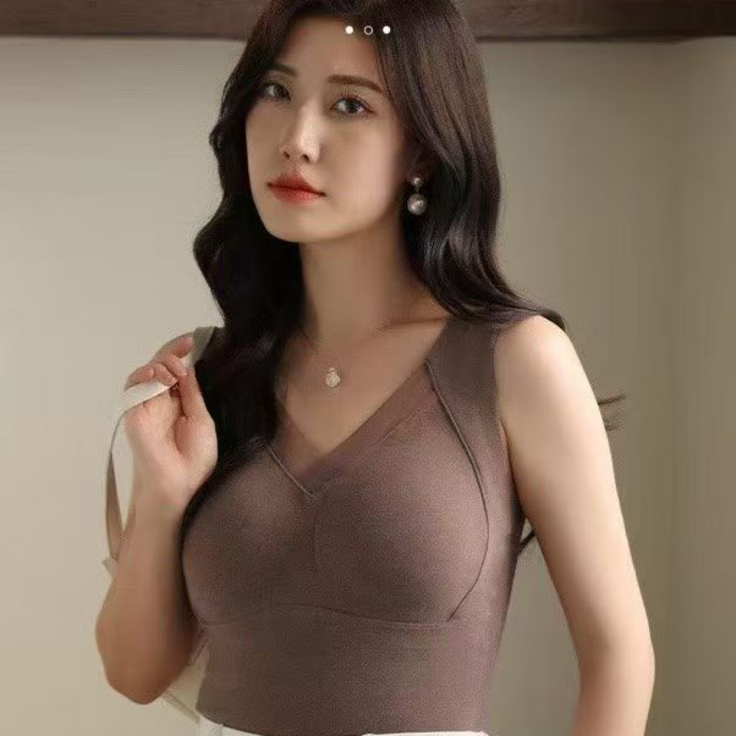 【铼】石墨烯保暖秋冬加厚无钢圈百搭舒适无痕背心8803