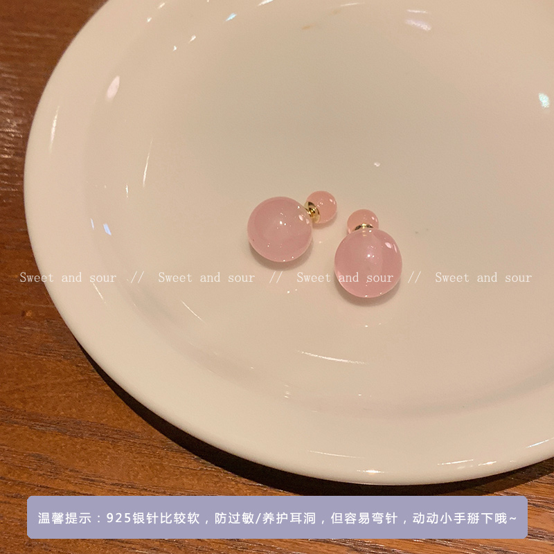 合金莫桑石耳饰 小众百搭设计感时尚个性耳钉9702-02