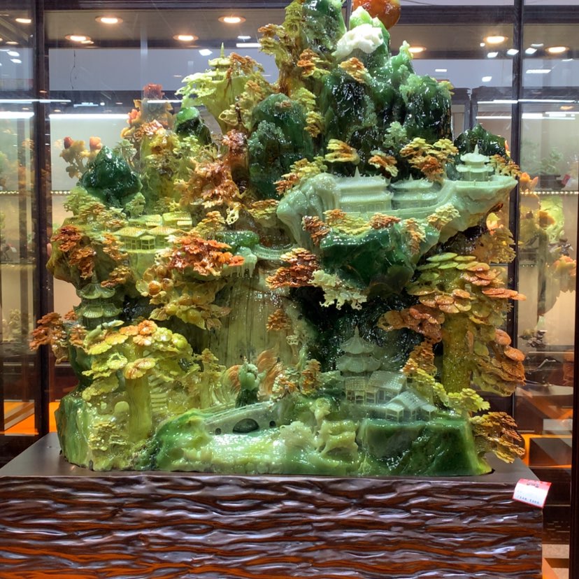 【闪购商品】蛇纹石玉摆件覆膜未镶嵌