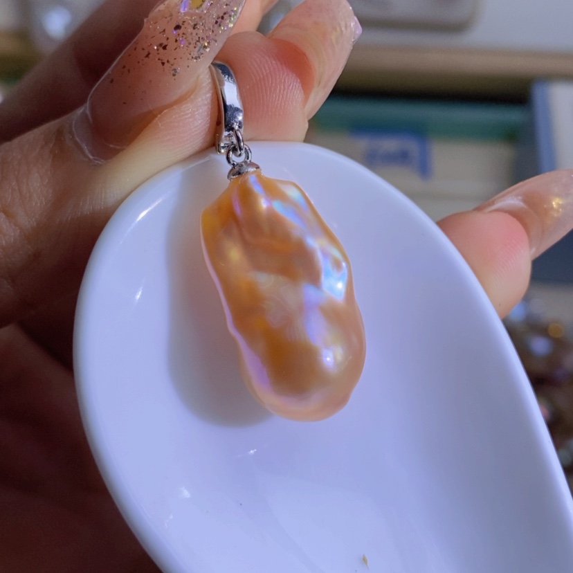 【闪购商品】淡水珍珠天然淡水珍珠（微瑕）合金