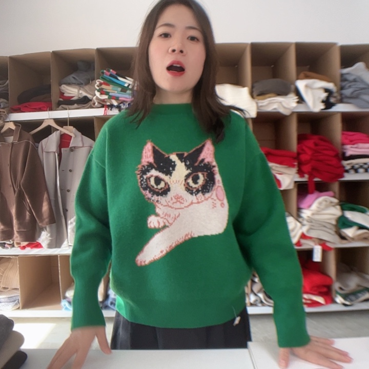 绿色加厚纯山羊绒假一赔三