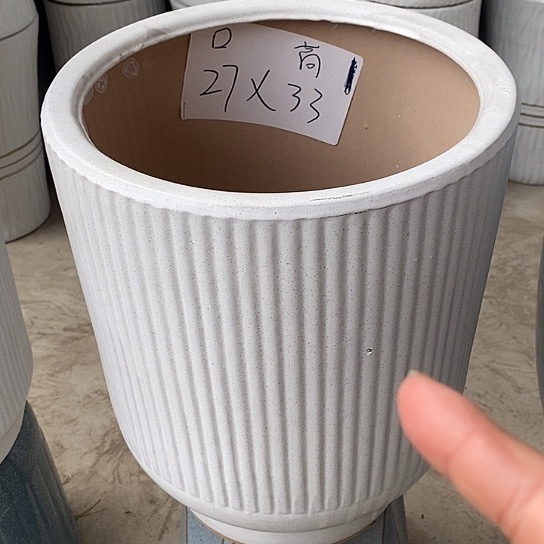 陶瓷花盆高脚中号