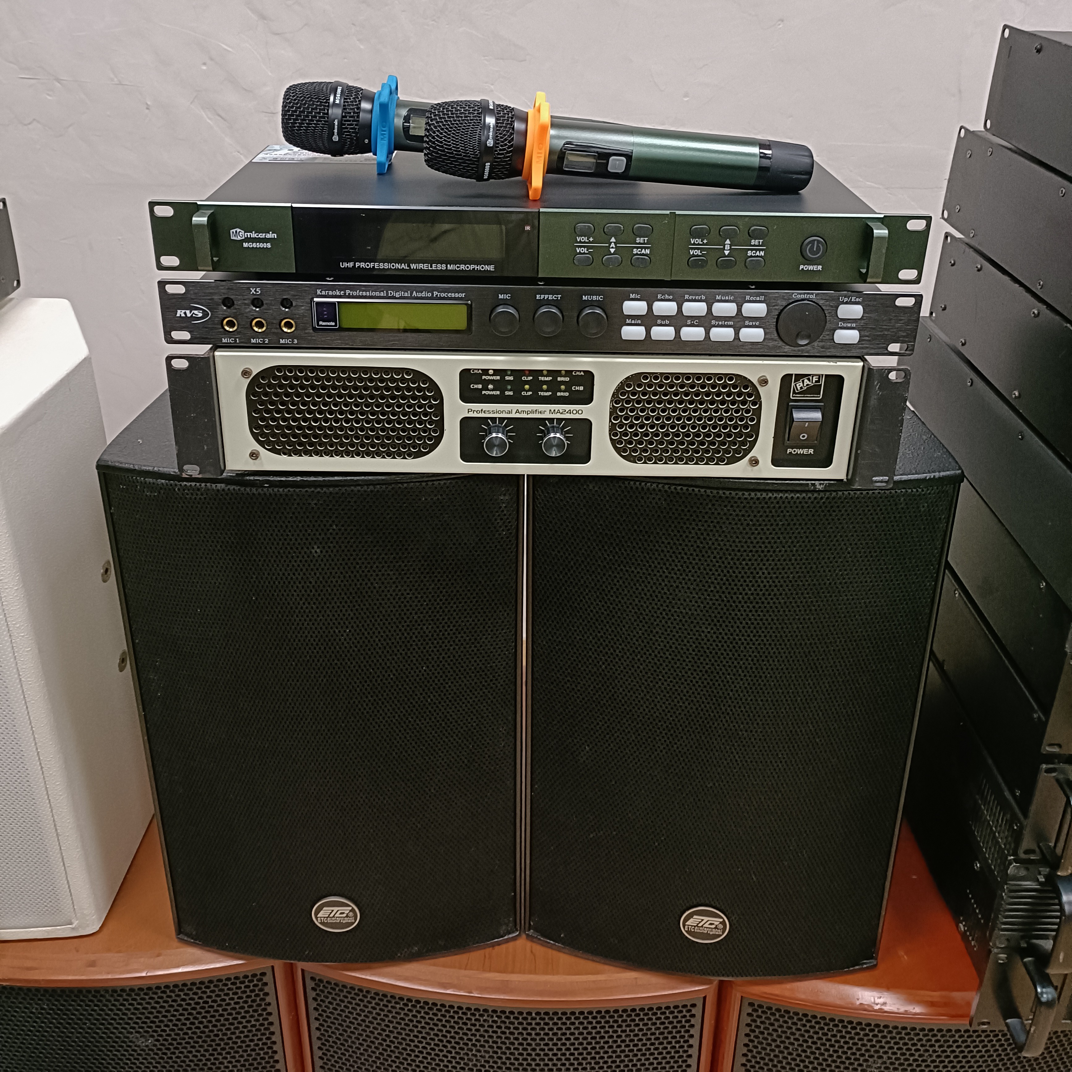 美国ETC  10寸专业K歌音响套装，不包邮