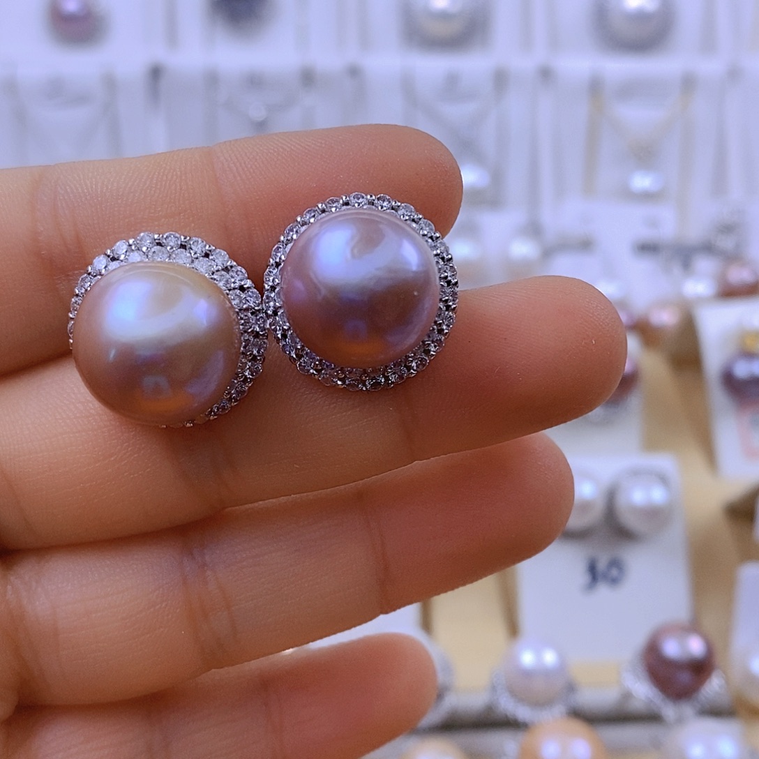 耳饰未镶嵌淡水珍珠