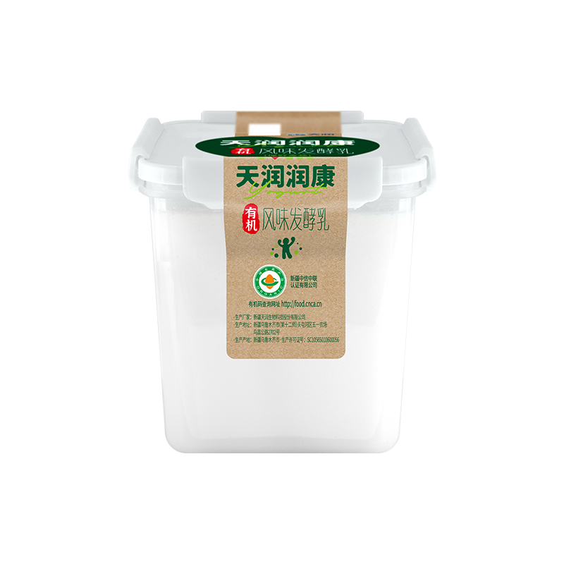 【啊媛呐专属】新疆天润润康有机发酵乳方桶低温老酸奶1kg装