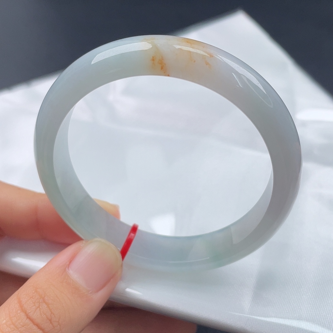 翡翠未镶嵌手镯54正圈