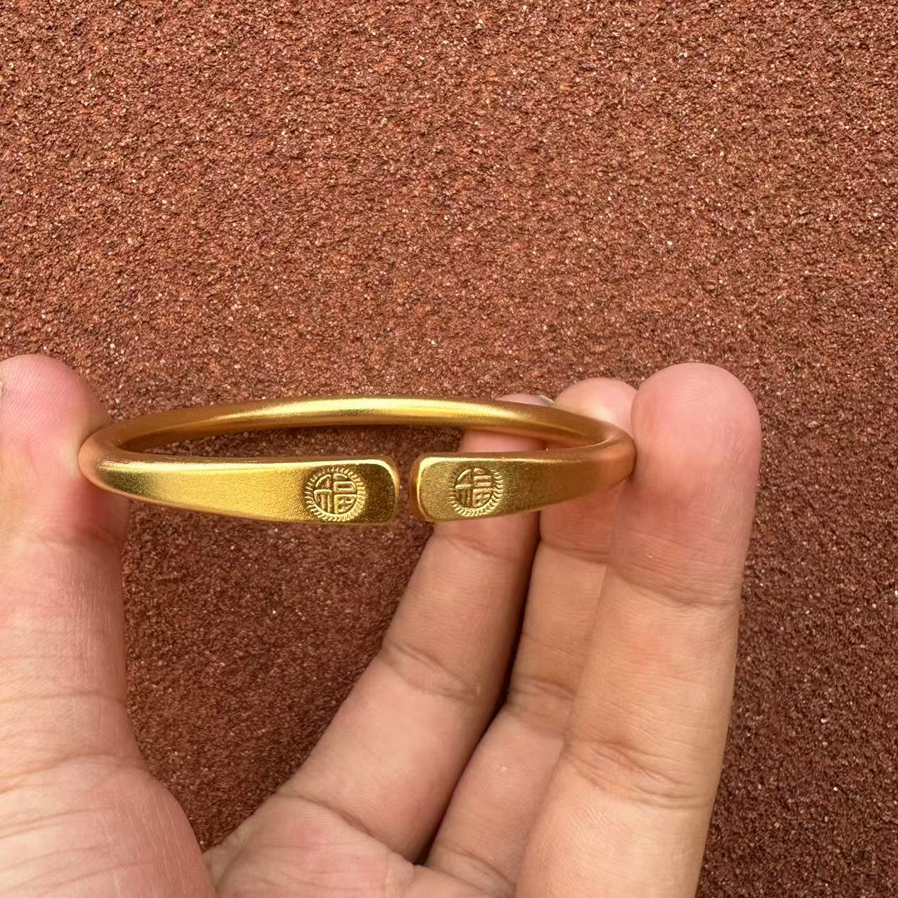 足银手镯 80-精工卡扣手镯