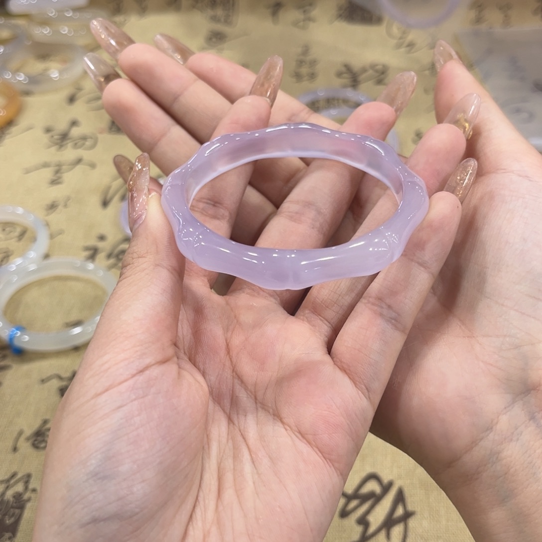 玛瑙/玉髓手镯未镶嵌罐**仔