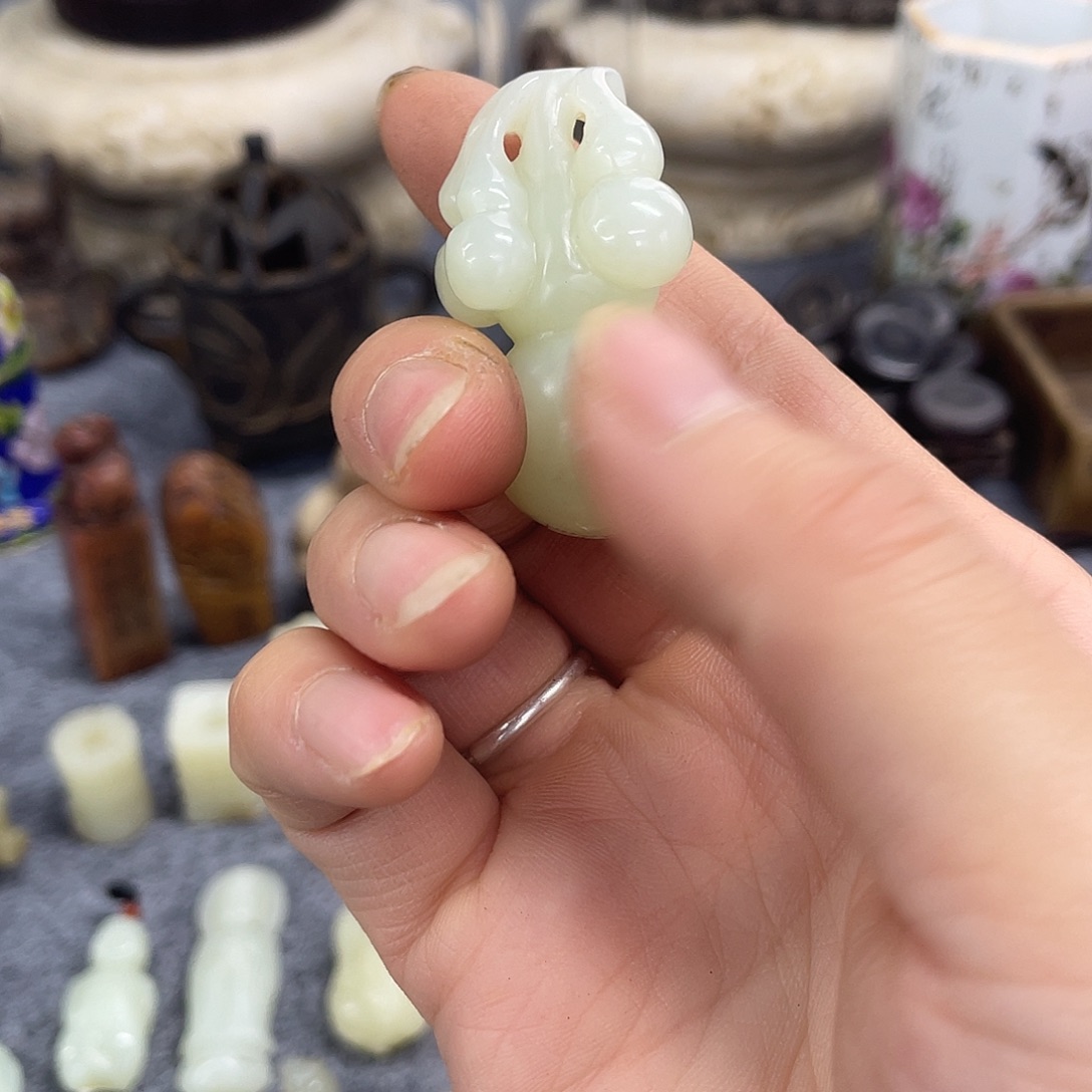 刀***客玉摆件一个小物件。 