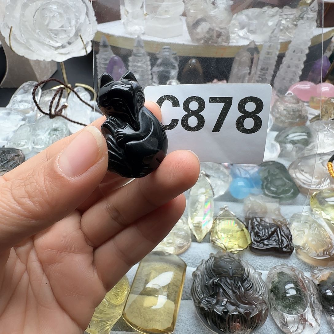 水晶摆件未镶嵌吊坠878