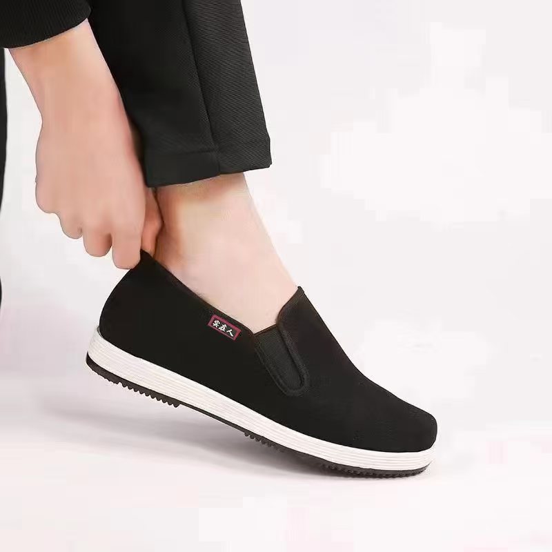 实在人男士艾草布鞋舒适轻便爸爸鞋