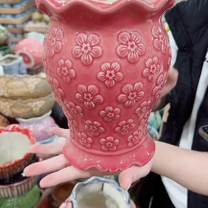 有孔，凑单福利满10元发货陶瓷多肉花盆！