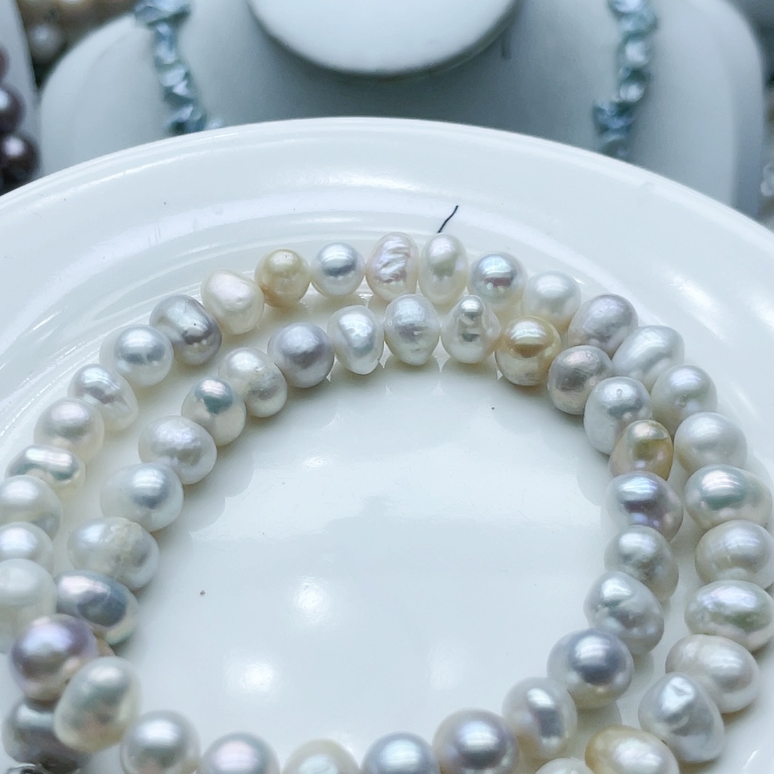 淡水珍珠颈饰钛钢