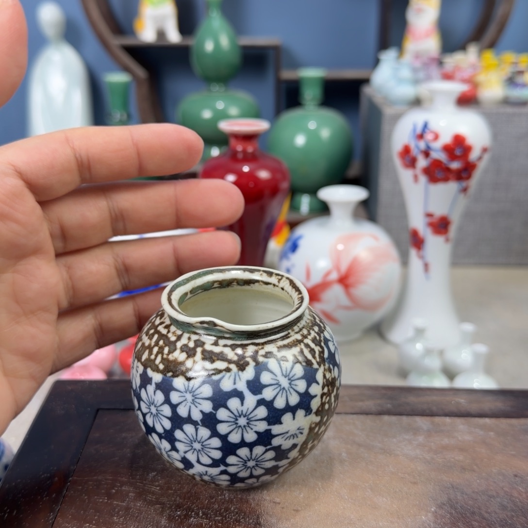 陶瓷手工小花器摆件