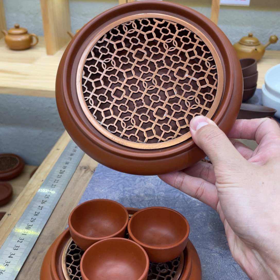 开播福利大号镂空壶承内直径13厘米外直径16