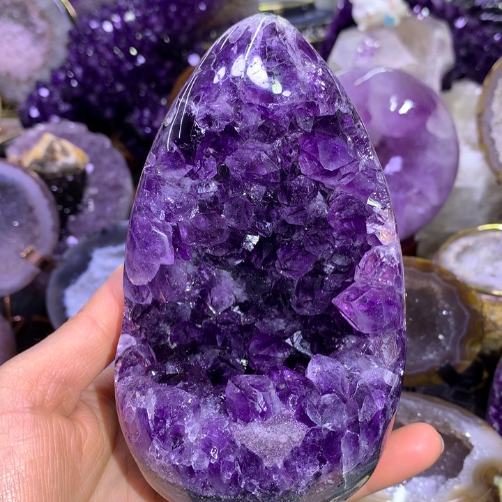 水晶福利紫晶蛋未镶嵌