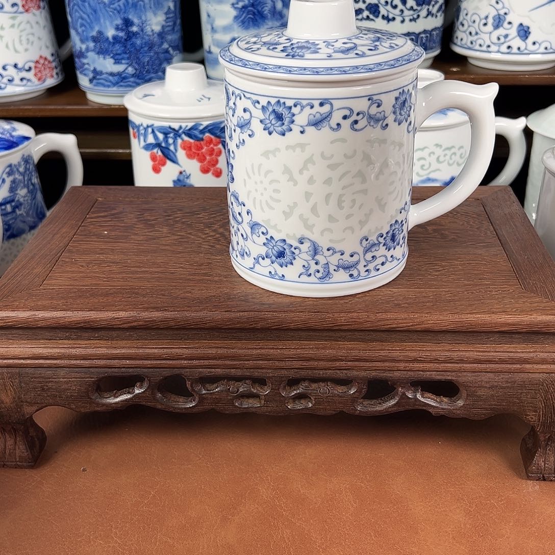 景德镇高温陶瓷办公杯家用