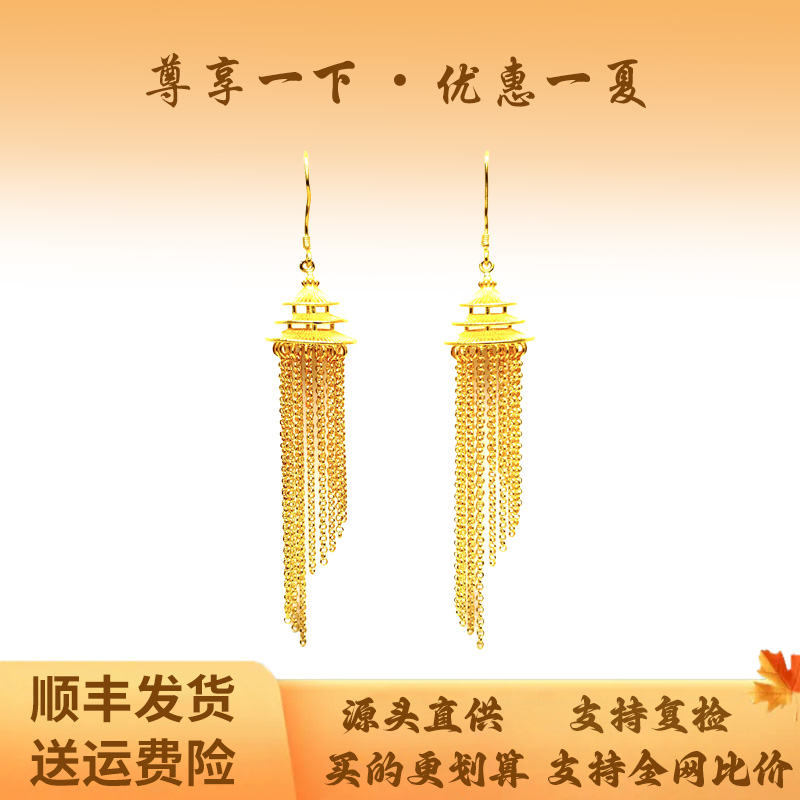 足银耳饰 复古国风天坛耳饰女款气质经典时尚百搭首饰