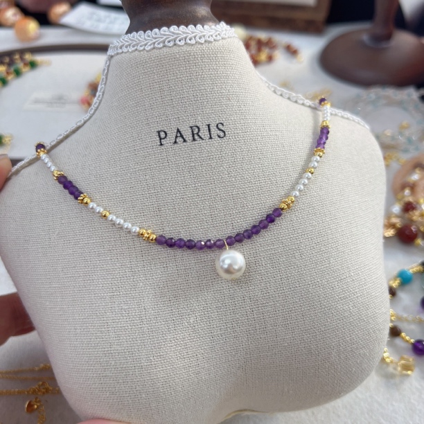 合金项链 合金项链【紫月流光】无杳原创手作