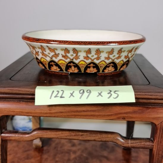 陶大德堂手工手绘釉盆