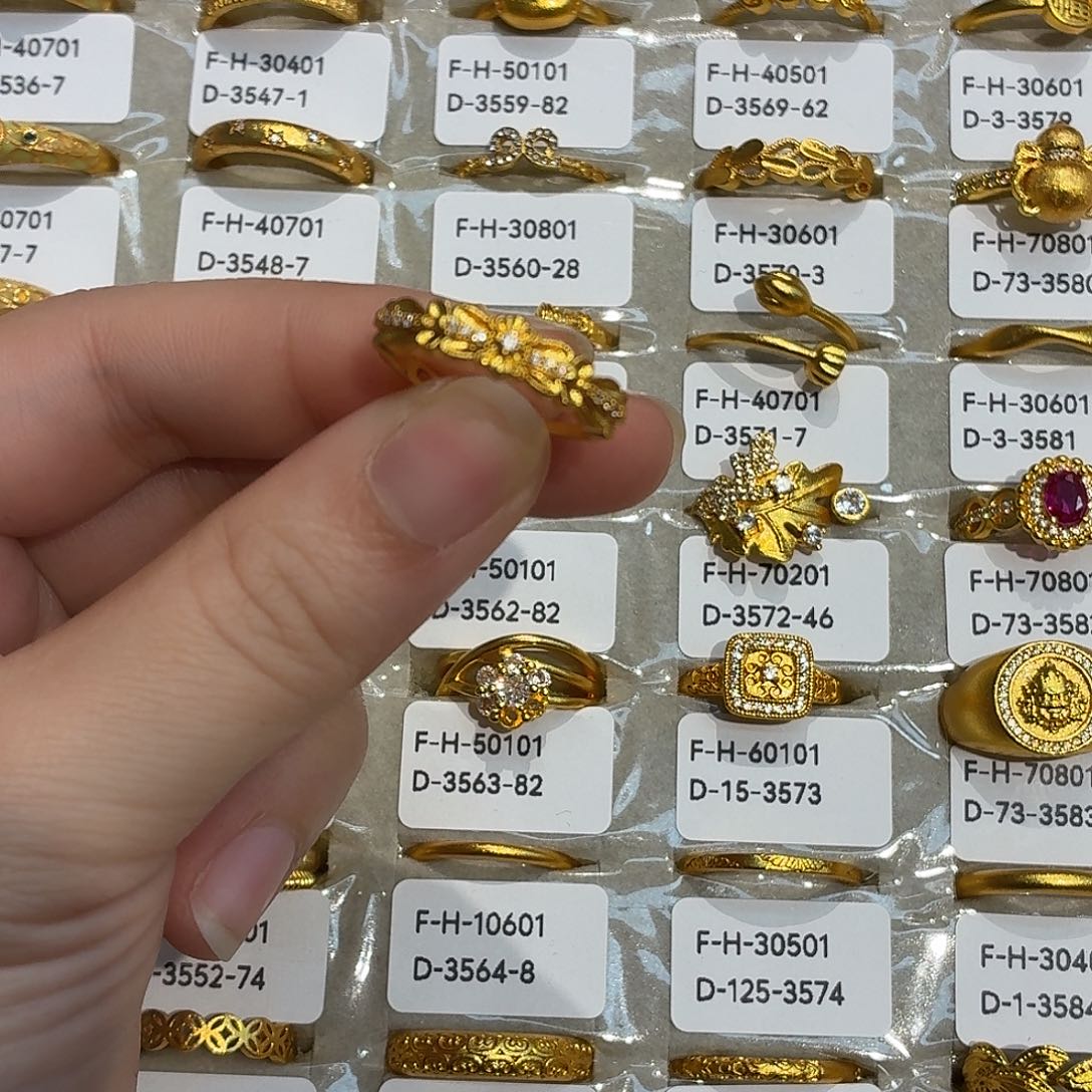 铜合金3562强保色发 1 个壹笔壹戒指