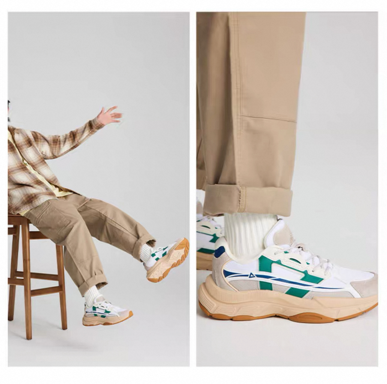 Peak/匹克四季春夏男女同款情侣复古老爹跑鞋运动鞋DE330147/48