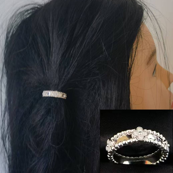 15-JZ万花筒925银莫桑钻 发夹