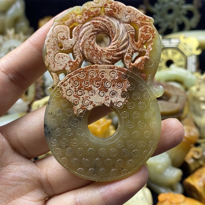 蛇纹石玉颈饰未镶嵌34